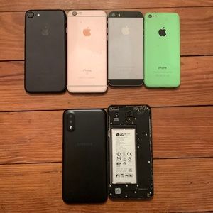 iPhones & Samsung phones 3 work need minor work